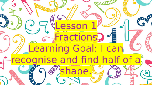 Year 1 fractions - powerpoint and resources