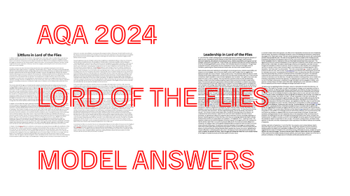 AQA 2024 Lord of the Flies model responses