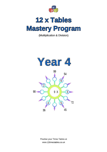 Year 4 - 12 Times Tables Mastery Workbook