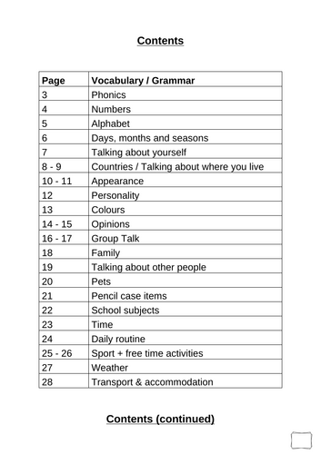 KS3 French resource booklet