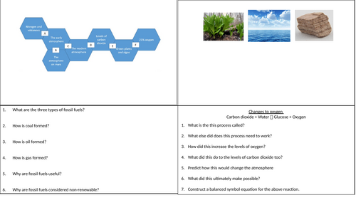 The changing atmosphere worksheet