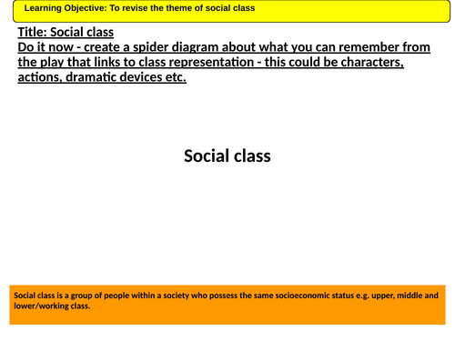 AQA Literature Paper 2 Revision SOW