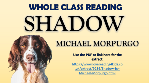 Shadow - Michael Morpurgo - Whole Class Reading Session!