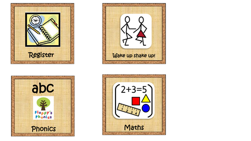 EYFS/KS1 Visual timetable