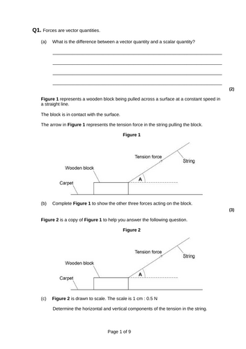 P8 Forces in balance GCSE AQA