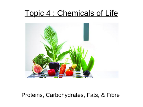 CIE iGCSE Biology 0970 (9-1) Topic 4 & 5 Biological Molecules & Enzymes ...