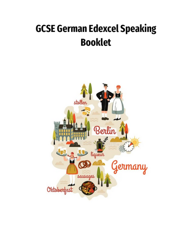 New Spec GCSE German Edexcel Speaking Exam Help Booklet