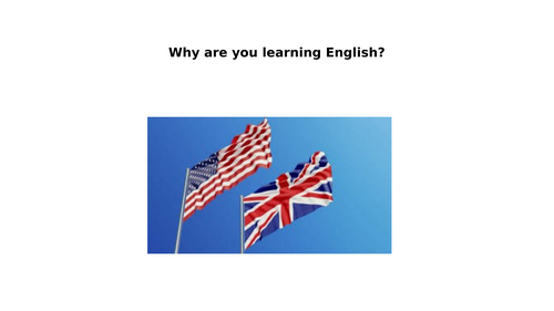 ESL starter questions PPT for private lesson