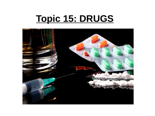 CIE iGCSE Biology 0970 (9-1) Topic 15 Drugs ppt & worksheets