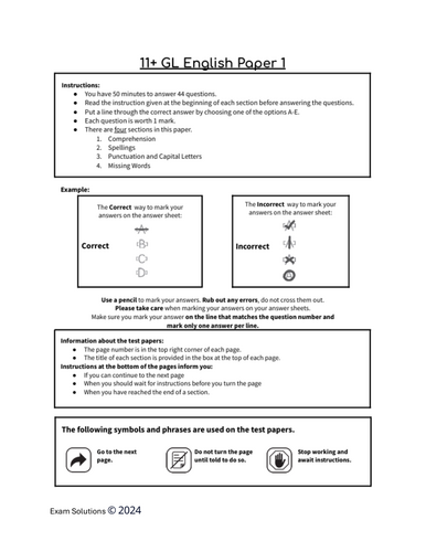 Sutton Grammar 2024 style papers English and Maths