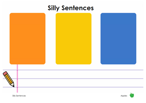 Silly Sentences- Colourful Semantics