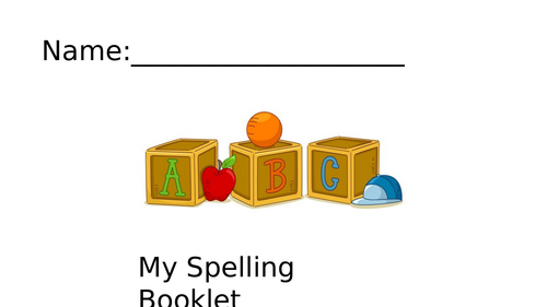 Phonics handwriting booklet