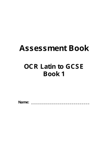 OCR Latin Assessment Pack Book 1