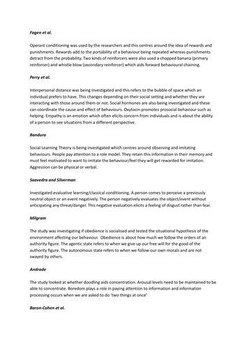 CIE 9990 Describe the Psychology 4-Markers