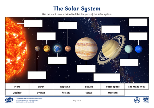 KS1 Space Science Unit of  Work