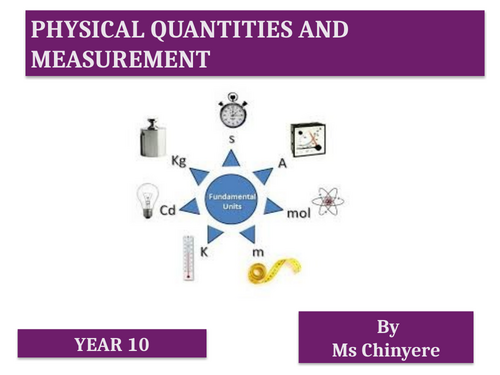 Physical Quantities and Measurement