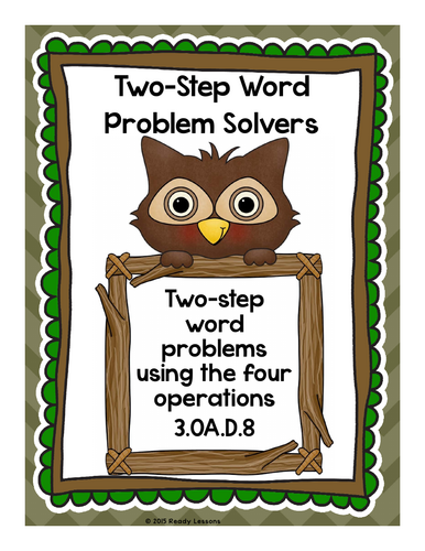 Two Step Word Problems Worksheets