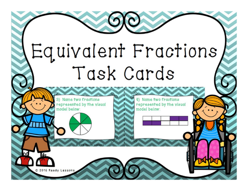 Equivalent Fractions Task Cards