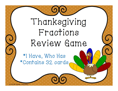 Thanksgiving Fractions