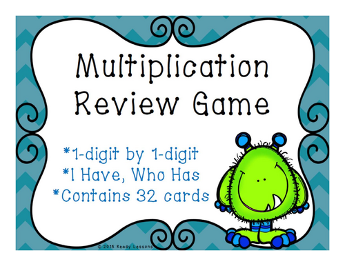 Multiplication Fact Game