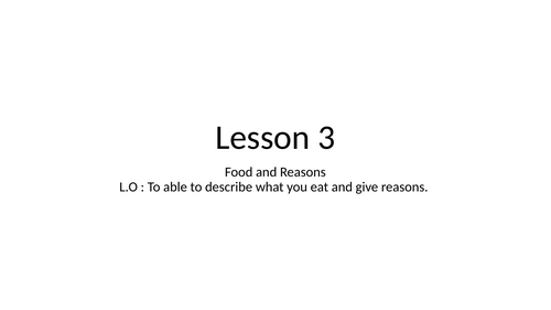 Food and Reasons in Spanish