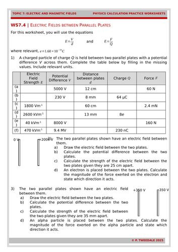 E. Fields: Fields between Parallel Plates