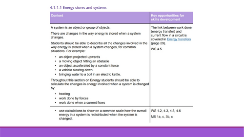 GCSE Energy and energy resources