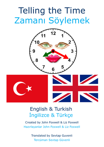 Tell the Time Turkish and English - Booklet