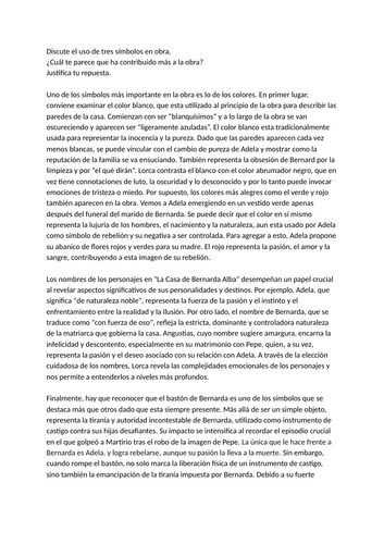 La Casa - Simbolos essay