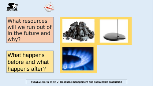 Resources and Reserves Theory