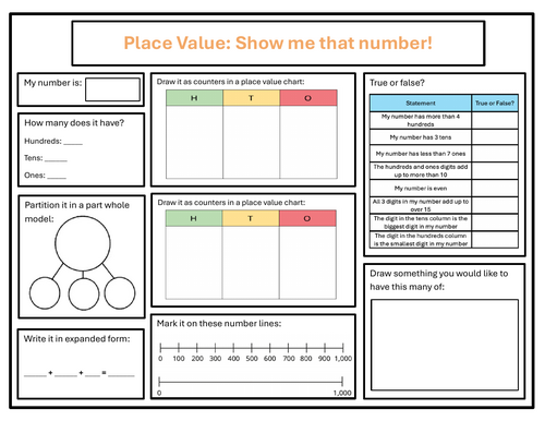 Place value - Show me that number