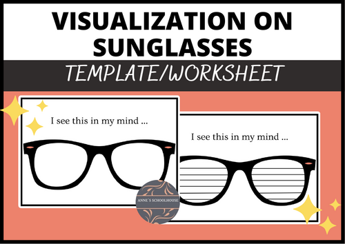 Sunglasses Visualization Template - Goal Setting - Back to School