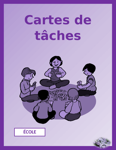 École (School in French) Task Cards