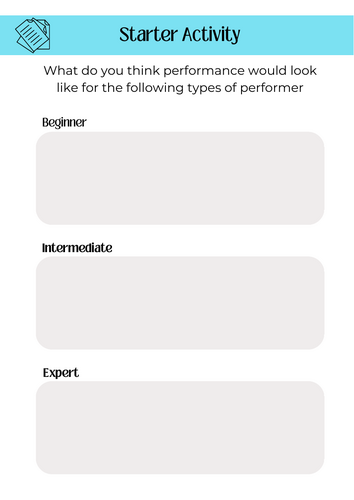 Stages of learning and guidance (AQA A level PE)