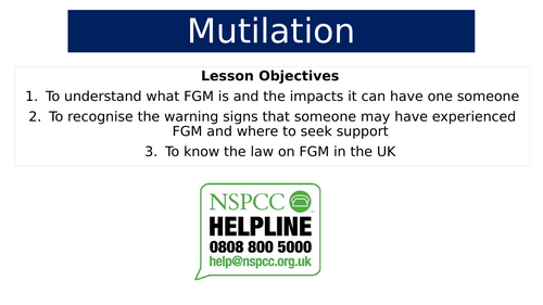 FGM - female genital mutilation