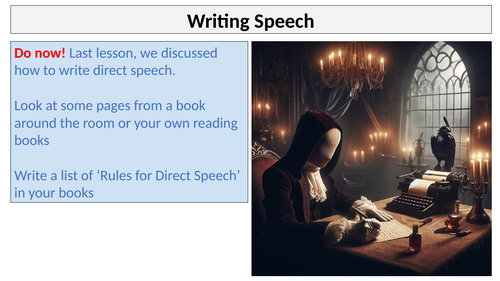 Gothic Writing Speech