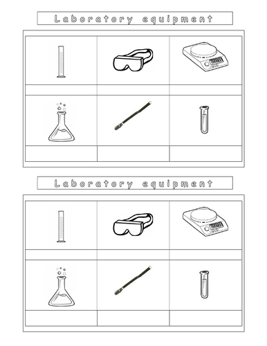 Year 7 - Introduction L4 - Laboratory equipment worksheet