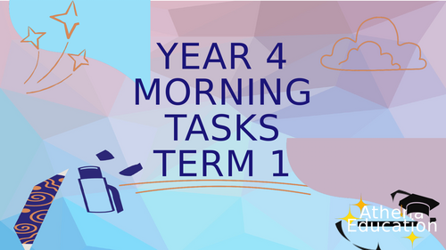 Year 4 Morning Tasks Term 1