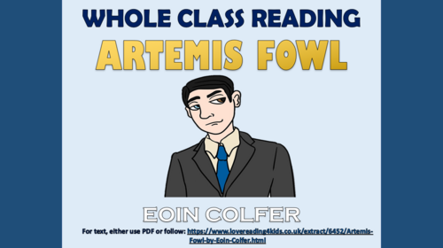 Artemis Fowl - Whole Class Reading Comprehension Lesson!