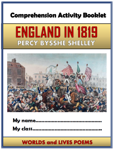 England in 1819 - Percy Bysshe Shelley - Comprehension Activities Booklet!