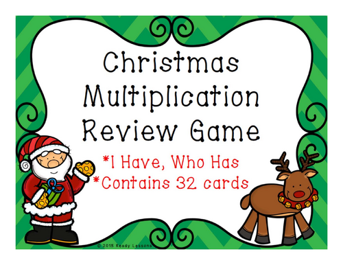 Christmas Multiplication Game