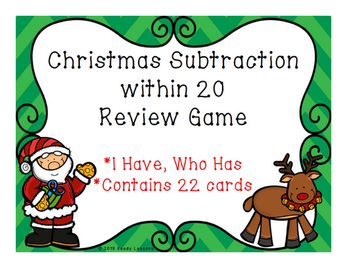 Christmas Subtraction