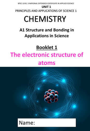 BTEC Applied Science Unit 1 booklets