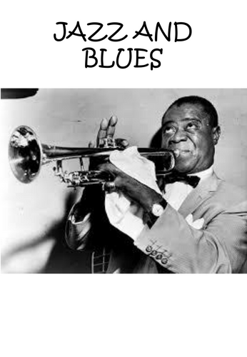 Jazz and Blues coverwork / homework tasks booklet