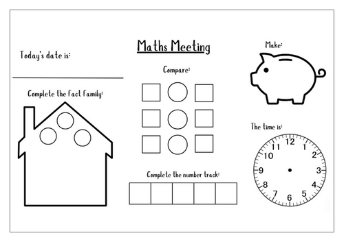 Maths Meeting Template - KS1