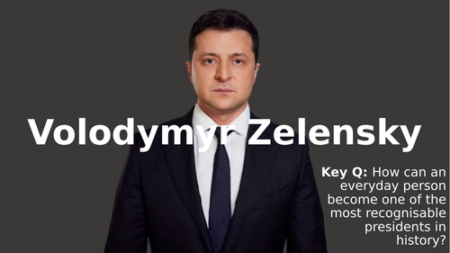 KS3 Religious studies(KS4 core religious studies)inspirational people lesson 8  - Volodymyr Zelensky