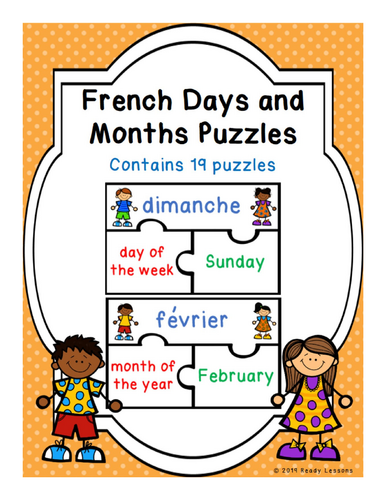 French Days and Months | Teaching Resources