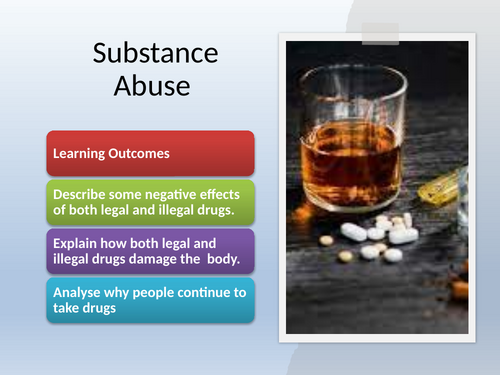 Substance use Lesson and resources