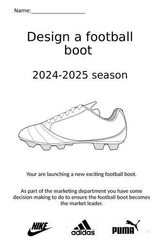 Marketing Project - Football Boot