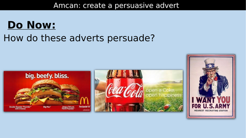 Persuasive language - 'Persuade your peers'. Room 101 concept.
